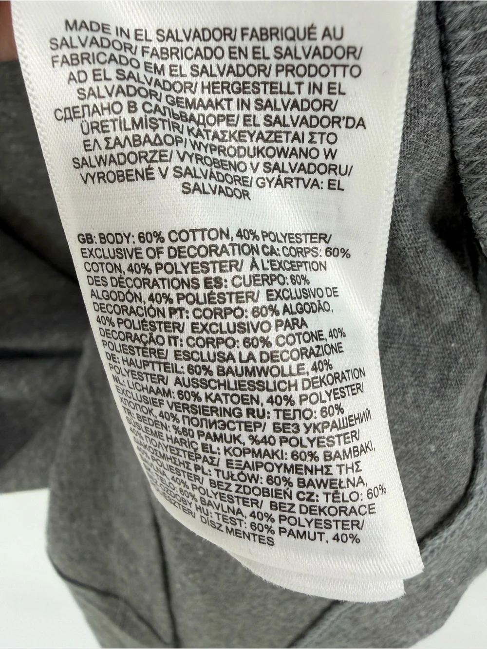 The North Face Men's Heather Gray Short Sleeve Logo Tee